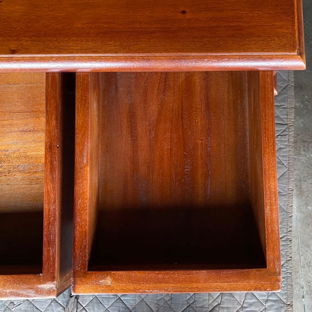 Mアウトレット アジアン デスク コロニアル アンティーク カントリー 書斎 机