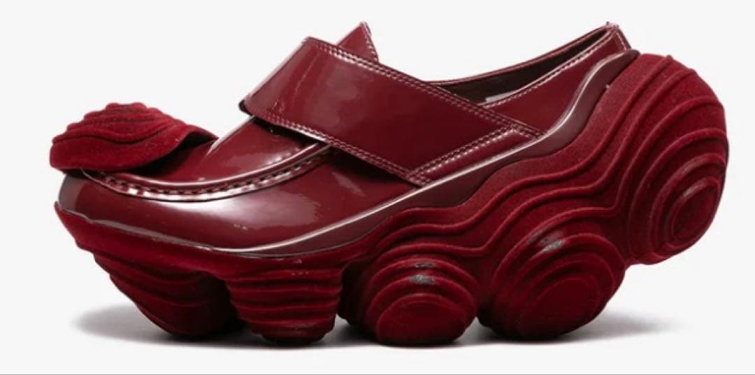 靴 grounds OYSTER LOAFER FLOCKYSCRATCHWINE