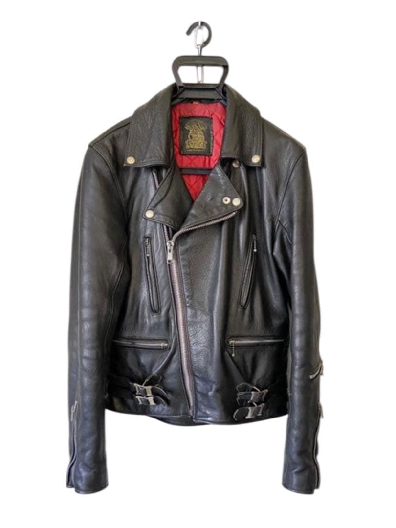 666ダブルライダースジャケット 死神タグ ロンジャン パンクス