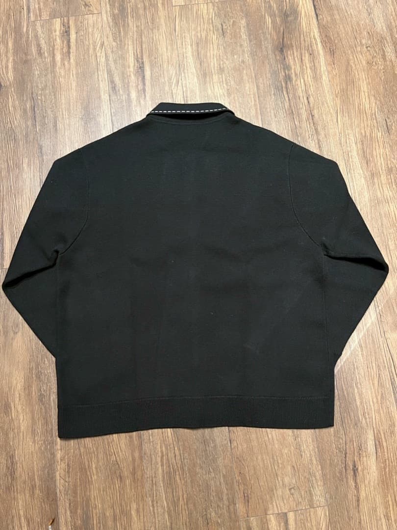 20AW Checkerboard Zip Up Sweater カーディガン