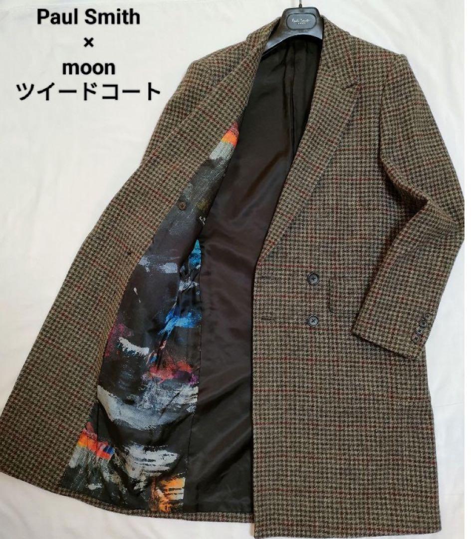ポールスミス　チェック柄 ダブルブレスト チェスターコート