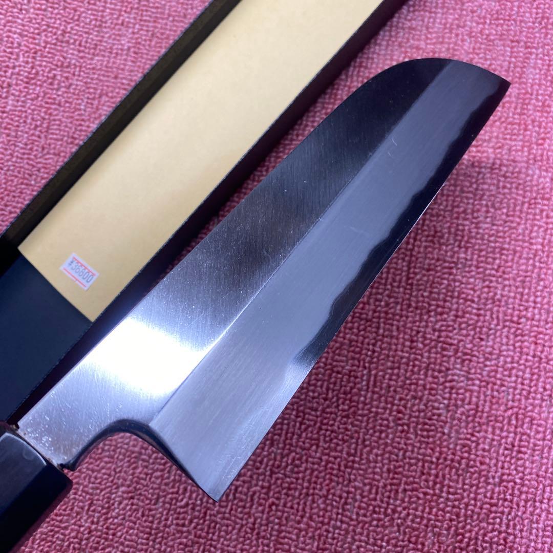 白ニ鋼　鎌薄刃包丁　210㎜ ７寸