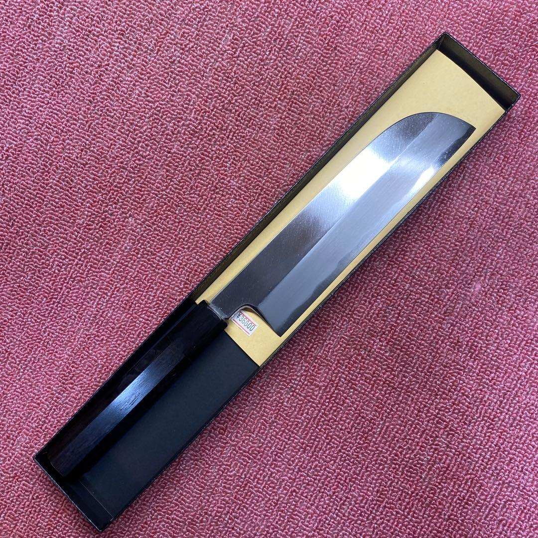 白ニ鋼　鎌薄刃包丁　210㎜ ７寸