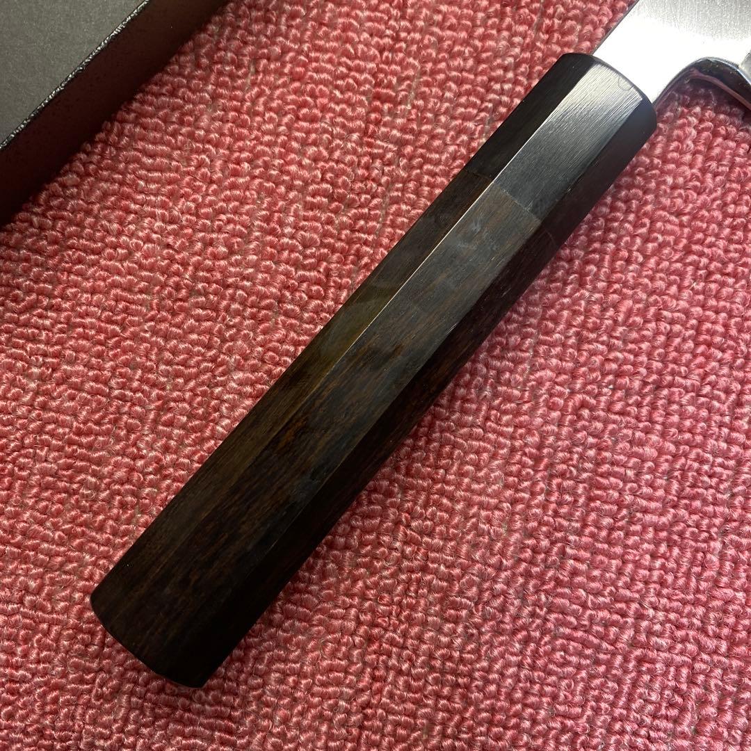 白ニ鋼　鎌薄刃包丁　210㎜ ７寸