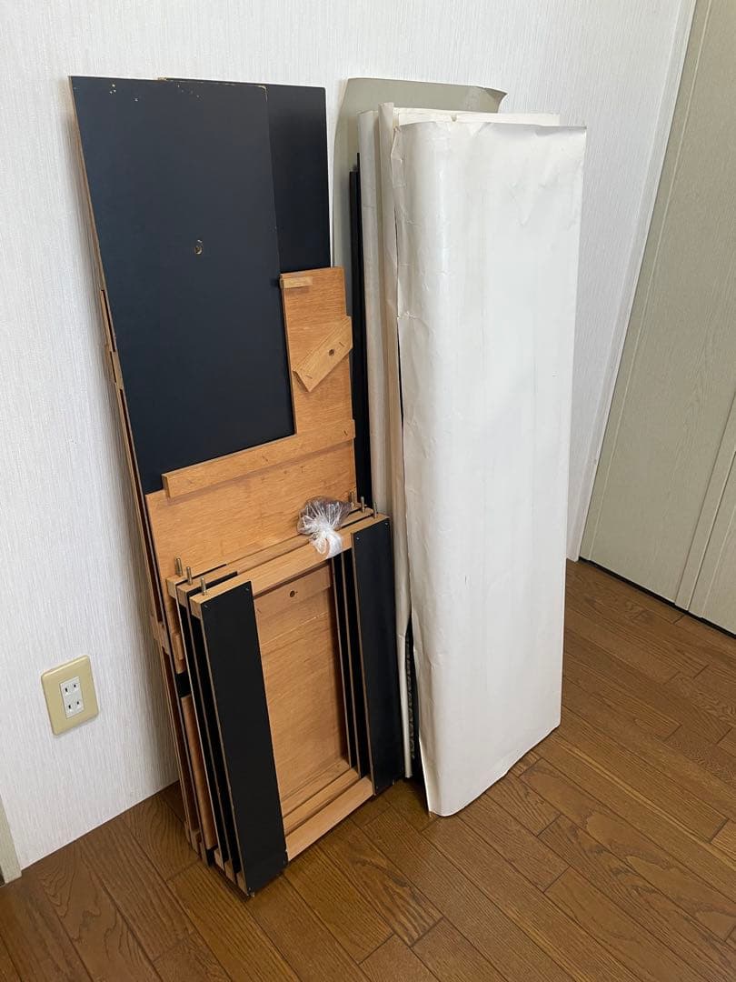 和風 3段 飾り棚 畳敷き 黒色 漆塗り風 骨董品 民芸家具　五月人形