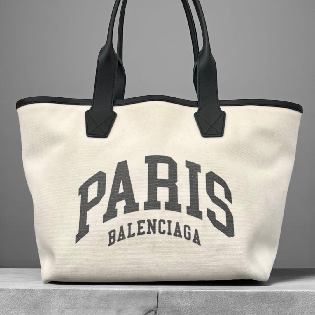 美品 バレンシアガ ジャンボ スモール トートバッグ シティーズ キャンバス
