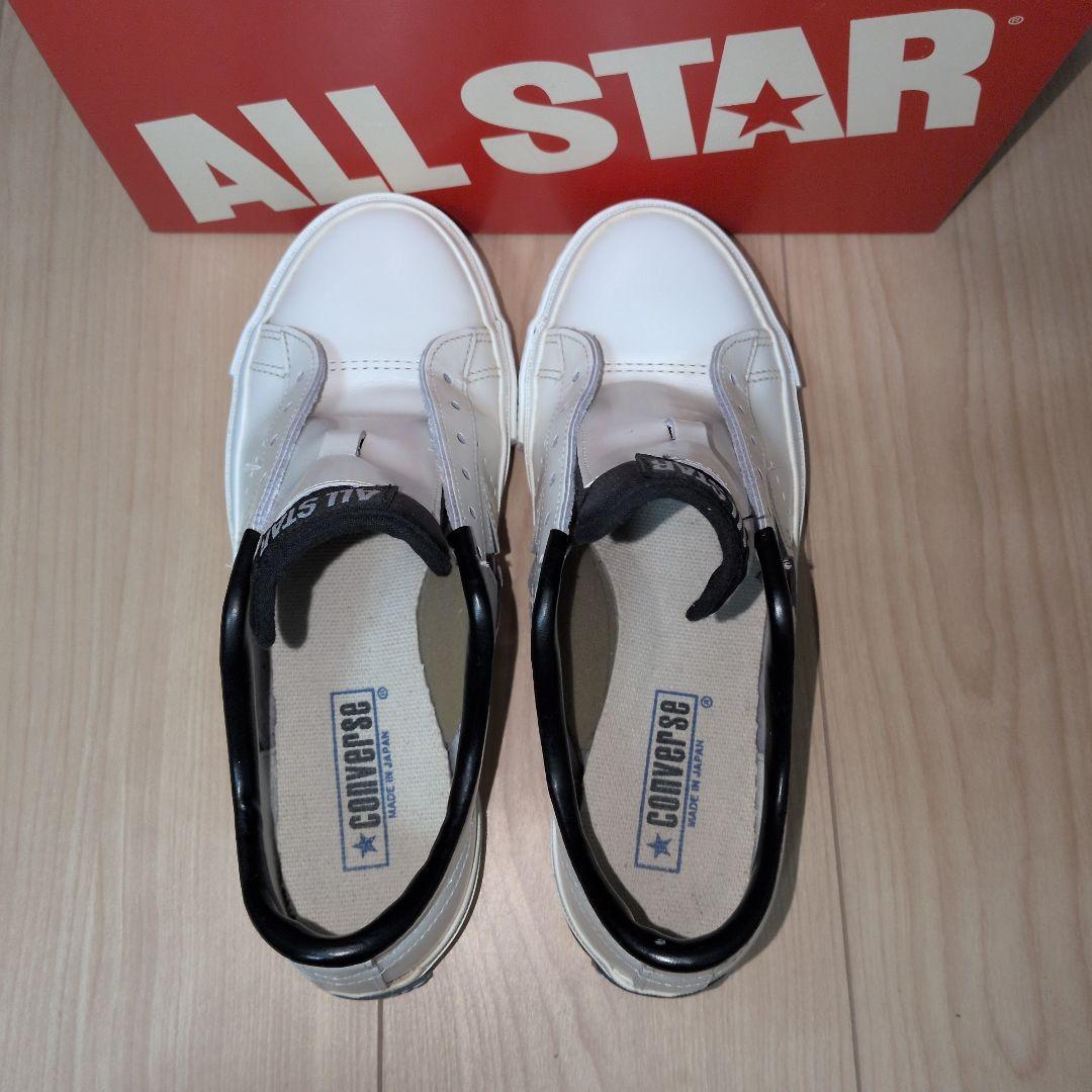 【US5】ワンスター　白×黒　レザー one star　ALL　STAR