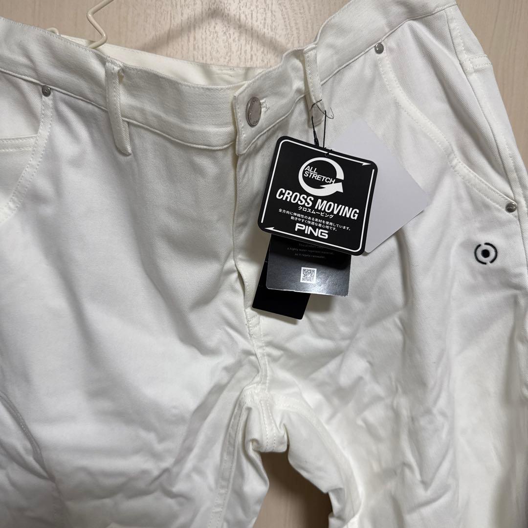 PING CROSS MOVING ゴルフパンツ ホワイト