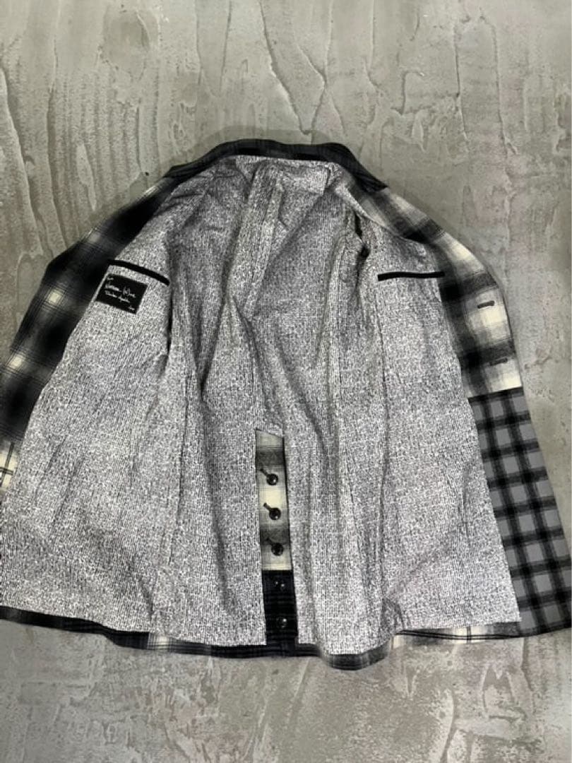 numbernine 07aw パッチワークチェスターコート
