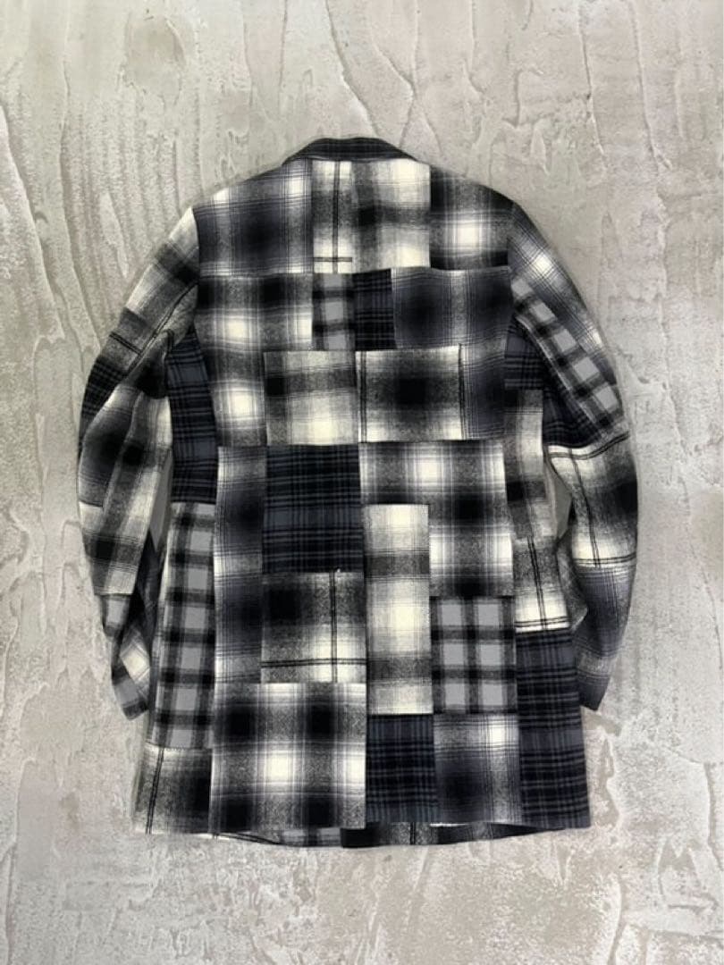 numbernine 07aw パッチワークチェスターコート