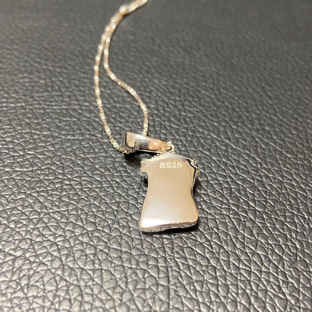 silver925 czダイヤ ジーザス ネックレス シルバー アバランチ