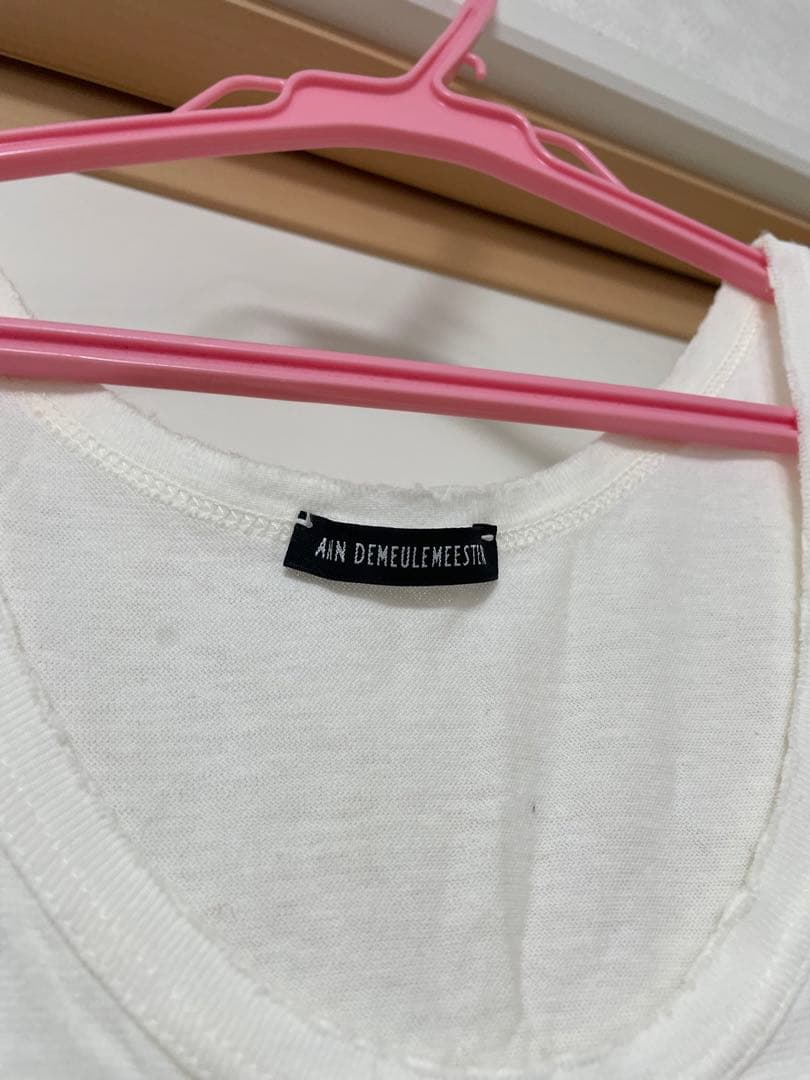 最終価格　ANN DEMEULEMEESTER ロゴプリント タンクトップ