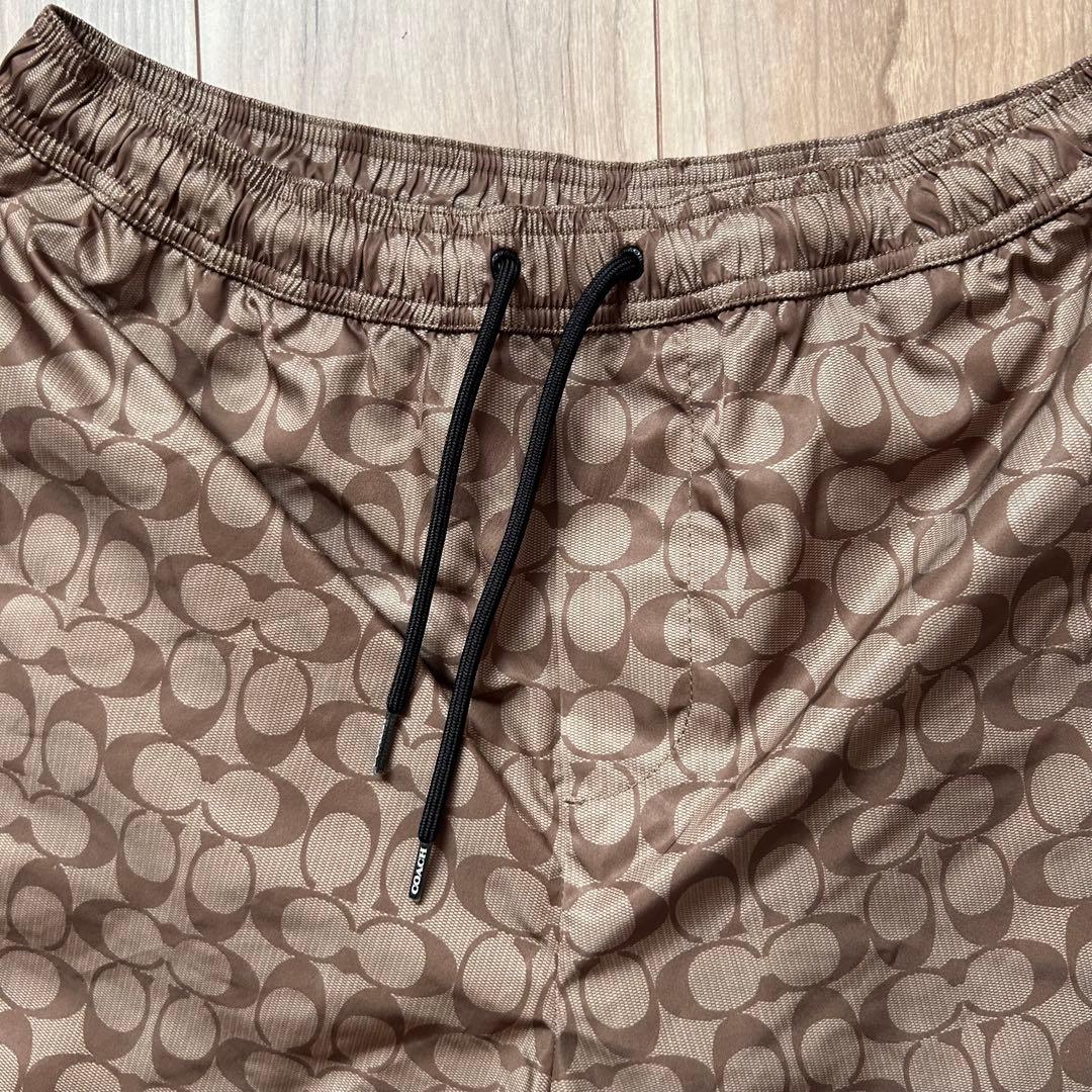 美品　コーチ　coach メンズ　スイムウェア　水着　ショーツ　総柄　M