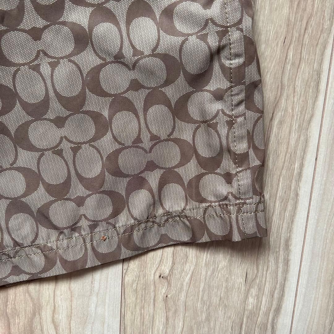 美品　コーチ　coach メンズ　スイムウェア　水着　ショーツ　総柄　M