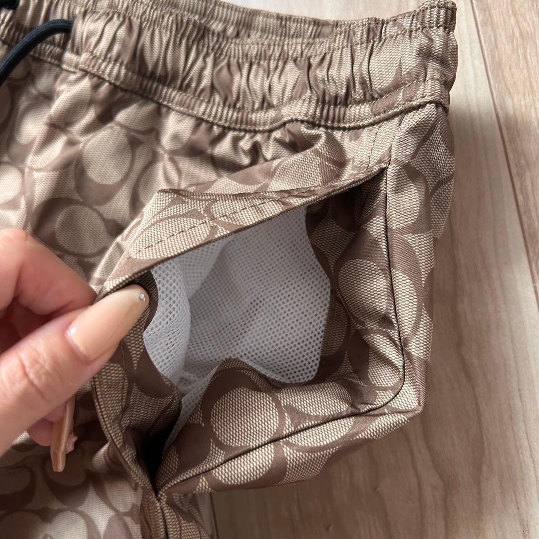 美品　コーチ　coach メンズ　スイムウェア　水着　ショーツ　総柄　M