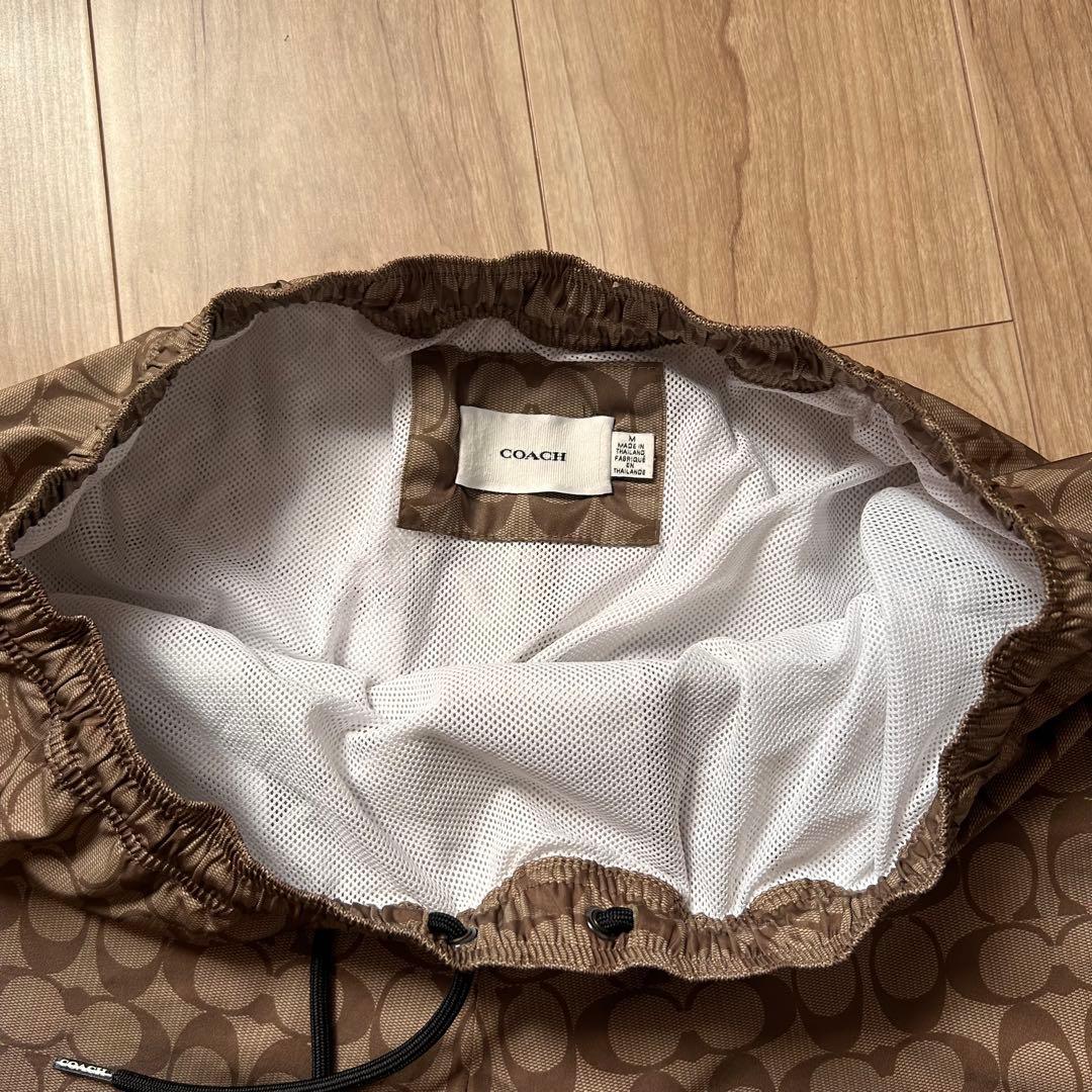 美品　コーチ　coach メンズ　スイムウェア　水着　ショーツ　総柄　M