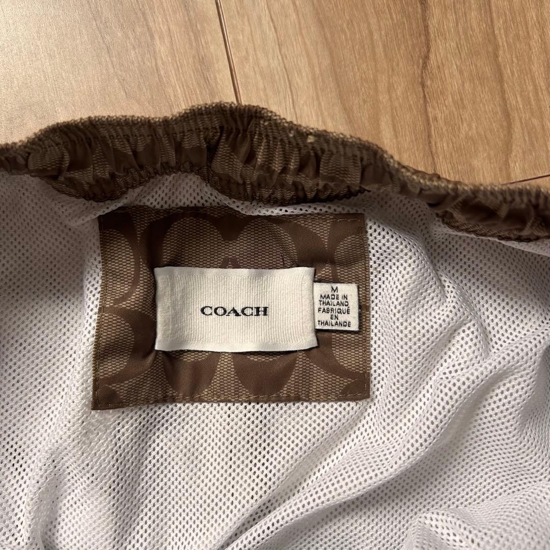 美品　コーチ　coach メンズ　スイムウェア　水着　ショーツ　総柄　M