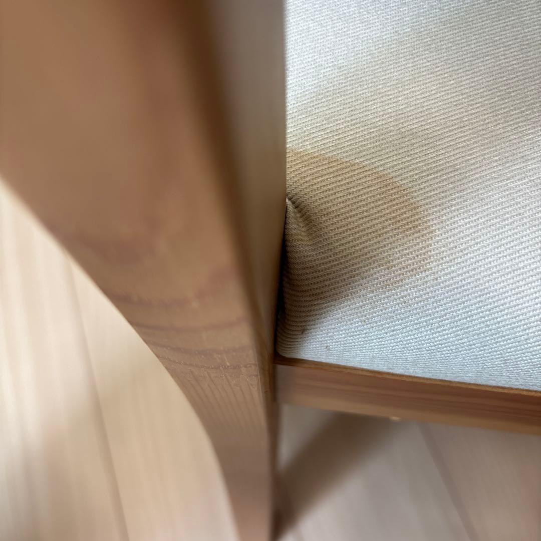 2人がけ　ダイニングセットIKEA 座布団4枚付き　ナチュラル　引き取り希望