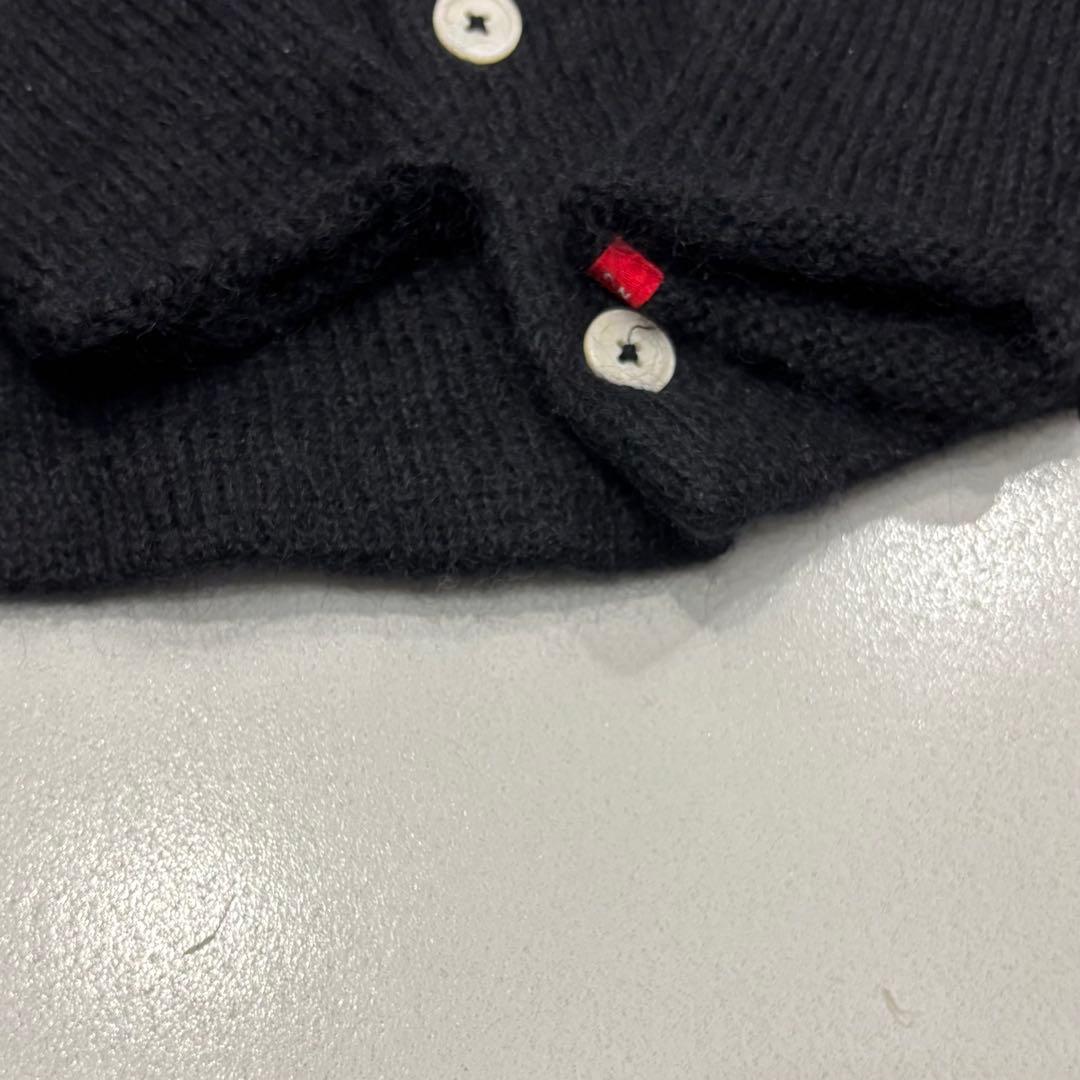 美品 ベドウィン モヘヤ モヘア 毛足長 ニット カーディガン 3 L ブラック