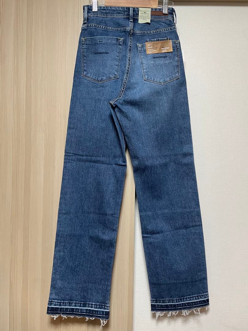 YANUK ボーイズストレート LEAブルーデニム【タグ付き】 23 カットオフ