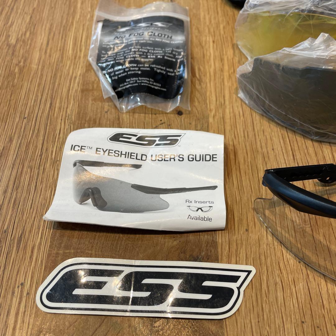 ESS サングラス　ゴーグル　ミリタリー　保護具　替えグラス2枚付き