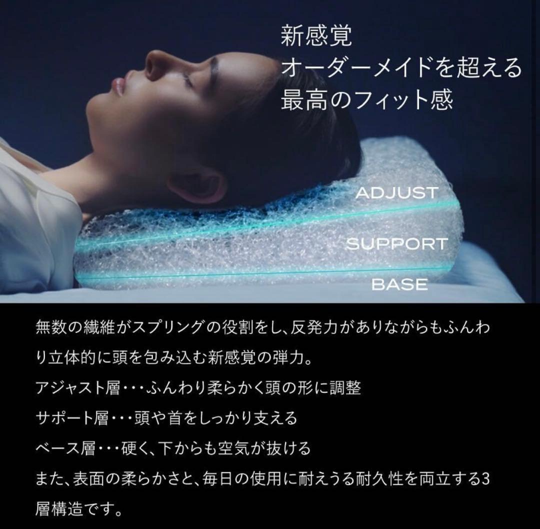 BRAIN SLEEP 枕 収納バッグ付き　Highタイプ