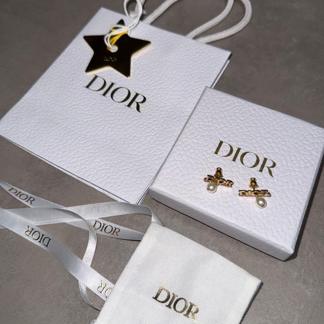 値下げ！早いもの勝ち！Dior ロゴデザイン ピアス