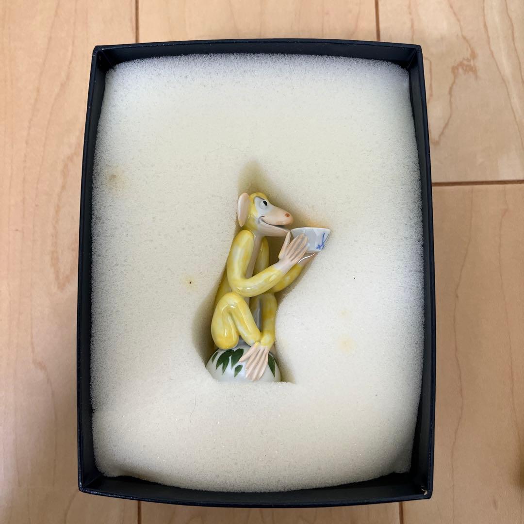 Meissen マイセン 干支シリーズ 丑　うしどし　さるどし　フィギュリン