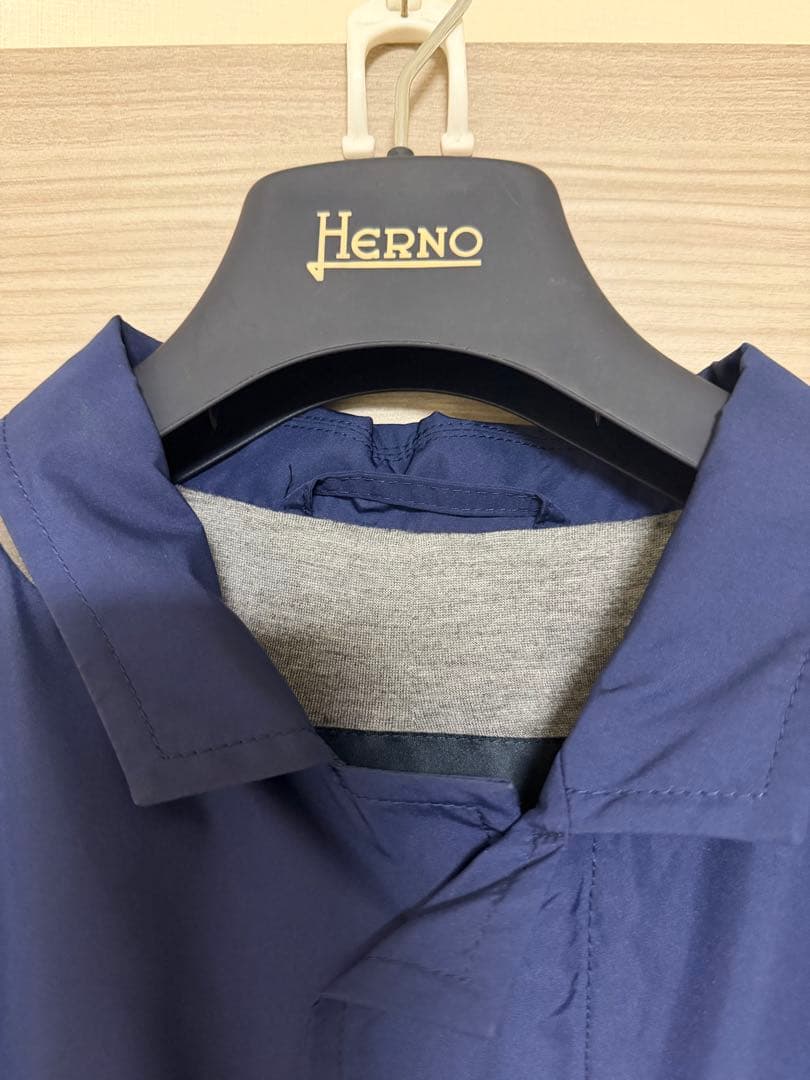 Herno ステンカラーコート ネイビー