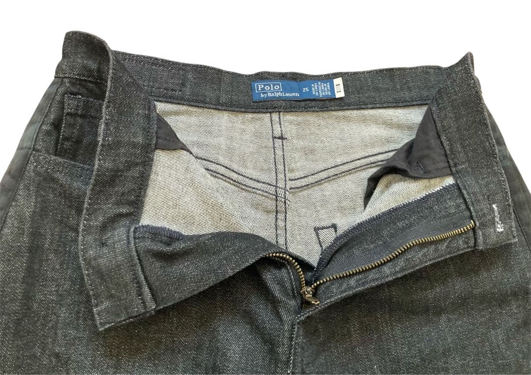 POLO ポロ　ラルフローレン　サテンストライプ キャロットジーンズ　ジーパン
