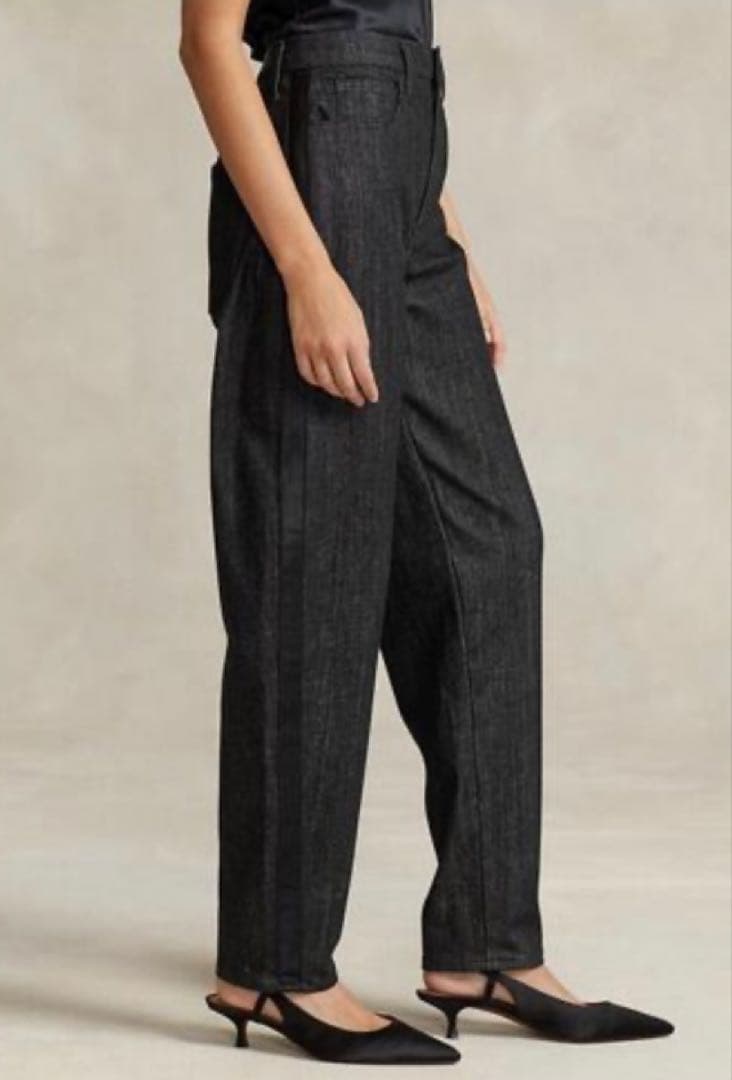 POLO ポロ　ラルフローレン　サテンストライプ キャロットジーンズ　ジーパン