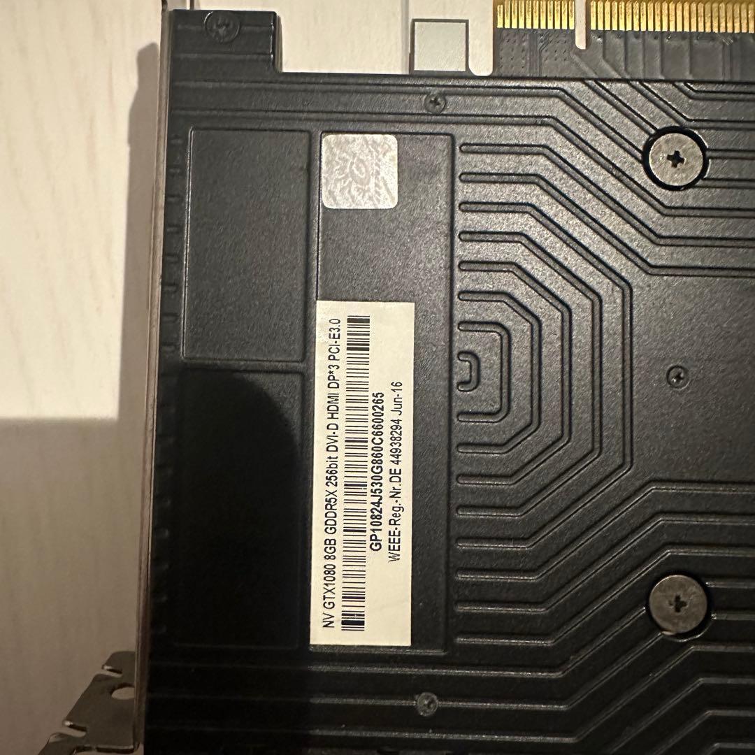 GeForce GTX 1080 グラフィックボード　動作確認済み