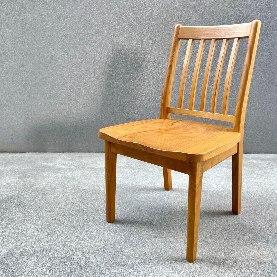 北欧調 オーク 無垢 ダイニングチェア ウインザー 北欧 アームレス ボウバック
