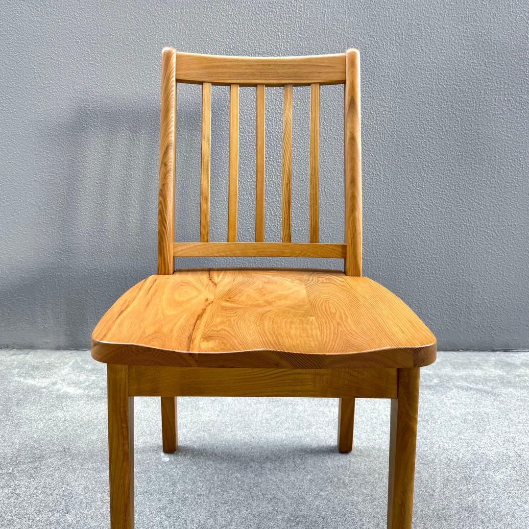 北欧調 オーク 無垢 ダイニングチェア ウインザー 北欧 アームレス ボウバック