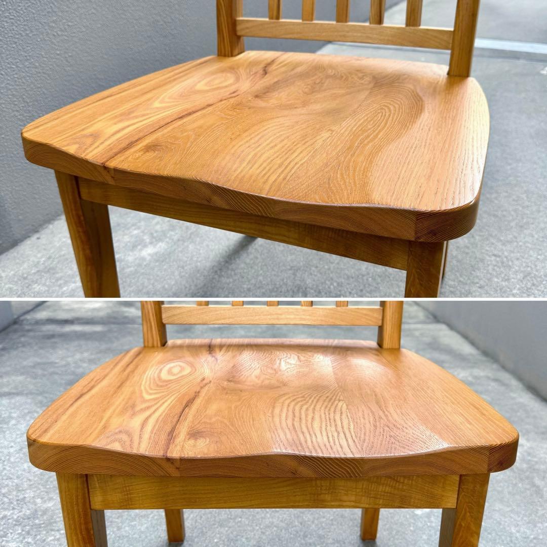 北欧調 オーク 無垢 ダイニングチェア ウインザー 北欧 アームレス ボウバック