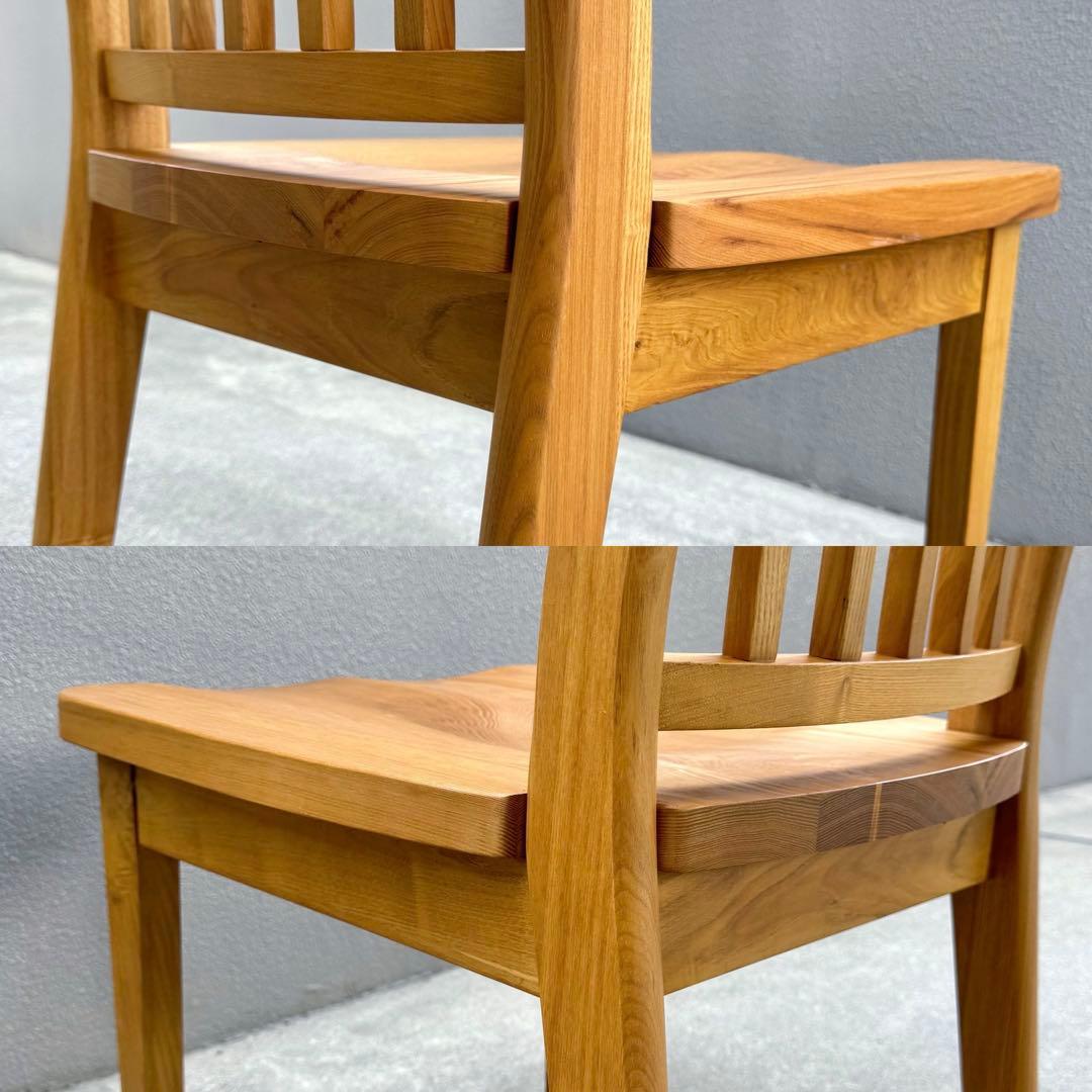 北欧調 オーク 無垢 ダイニングチェア ウインザー 北欧 アームレス ボウバック