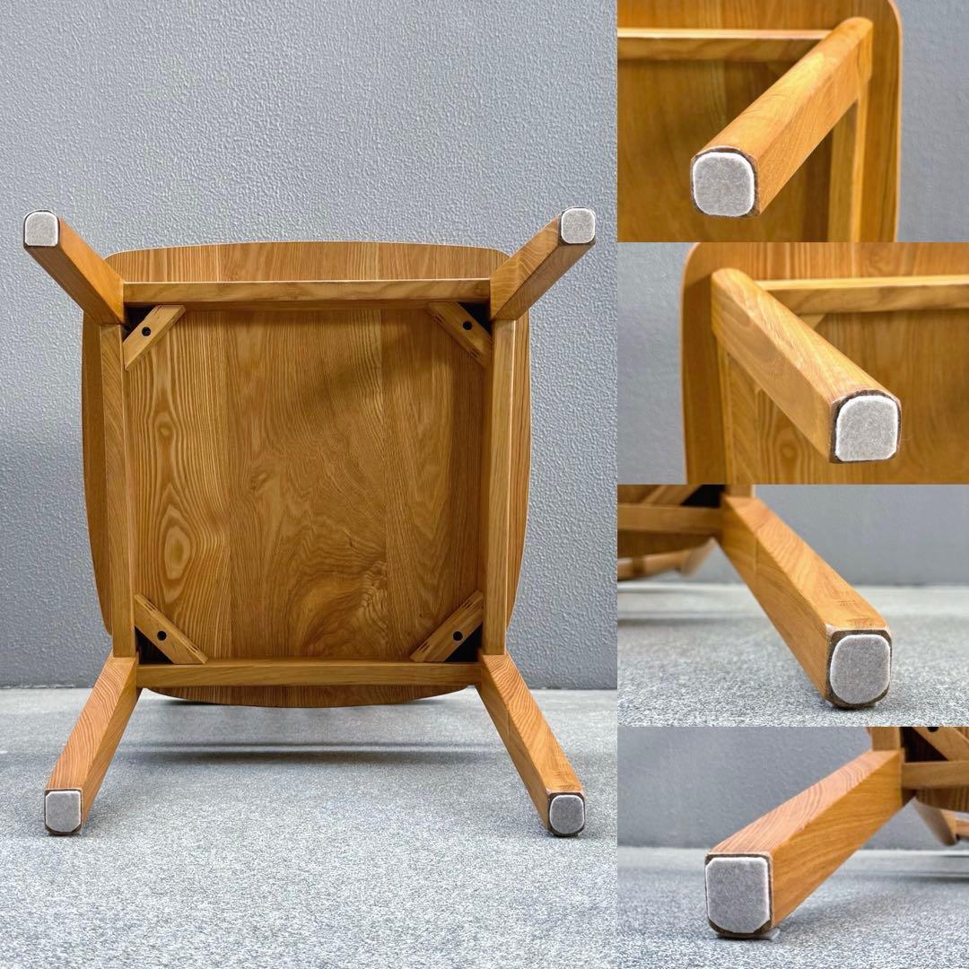 北欧調 オーク 無垢 ダイニングチェア ウインザー 北欧 アームレス ボウバック