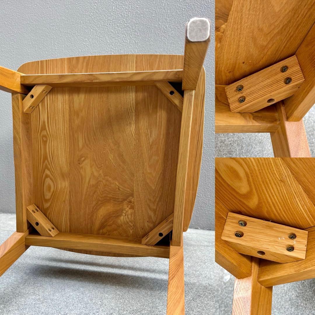 北欧調 オーク 無垢 ダイニングチェア ウインザー 北欧 アームレス ボウバック