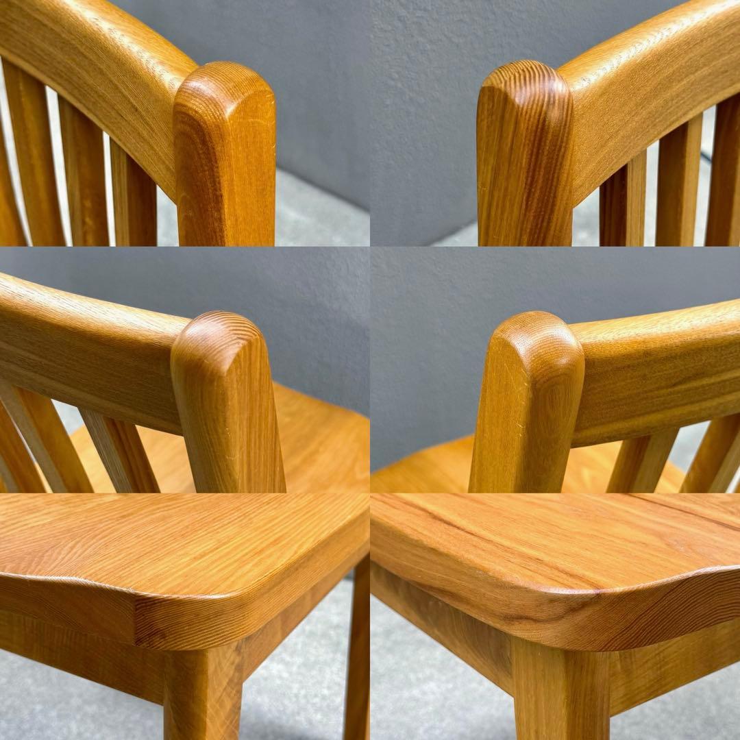 北欧調 オーク 無垢 ダイニングチェア ウインザー 北欧 アームレス ボウバック