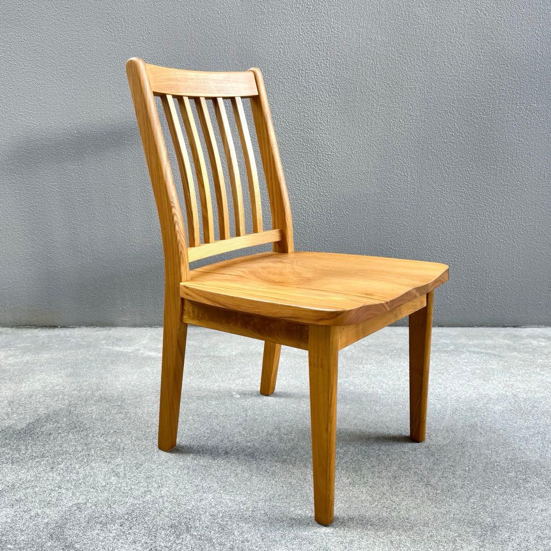 北欧調 オーク 無垢 ダイニングチェア ウインザー 北欧 アームレス ボウバック