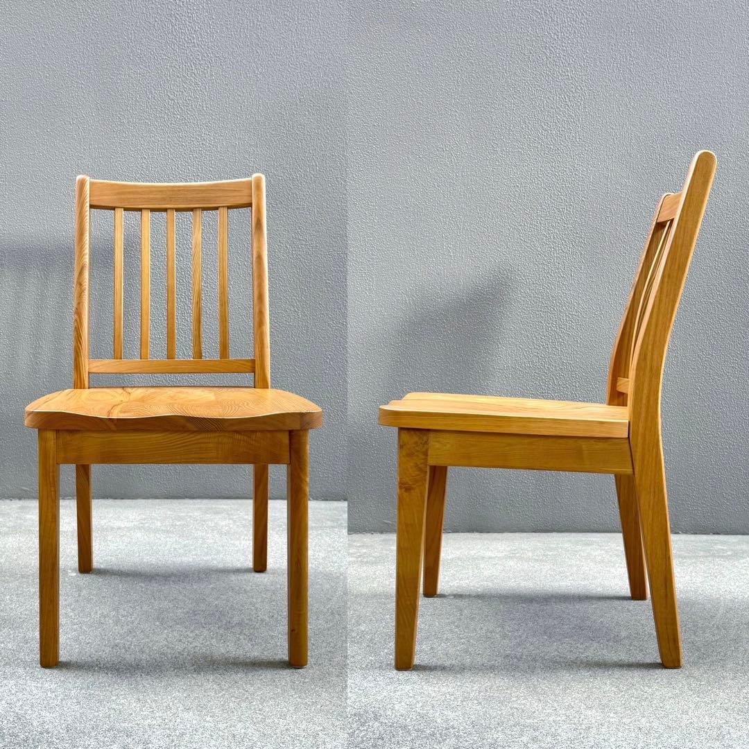 北欧調 オーク 無垢 ダイニングチェア ウインザー 北欧 アームレス ボウバック