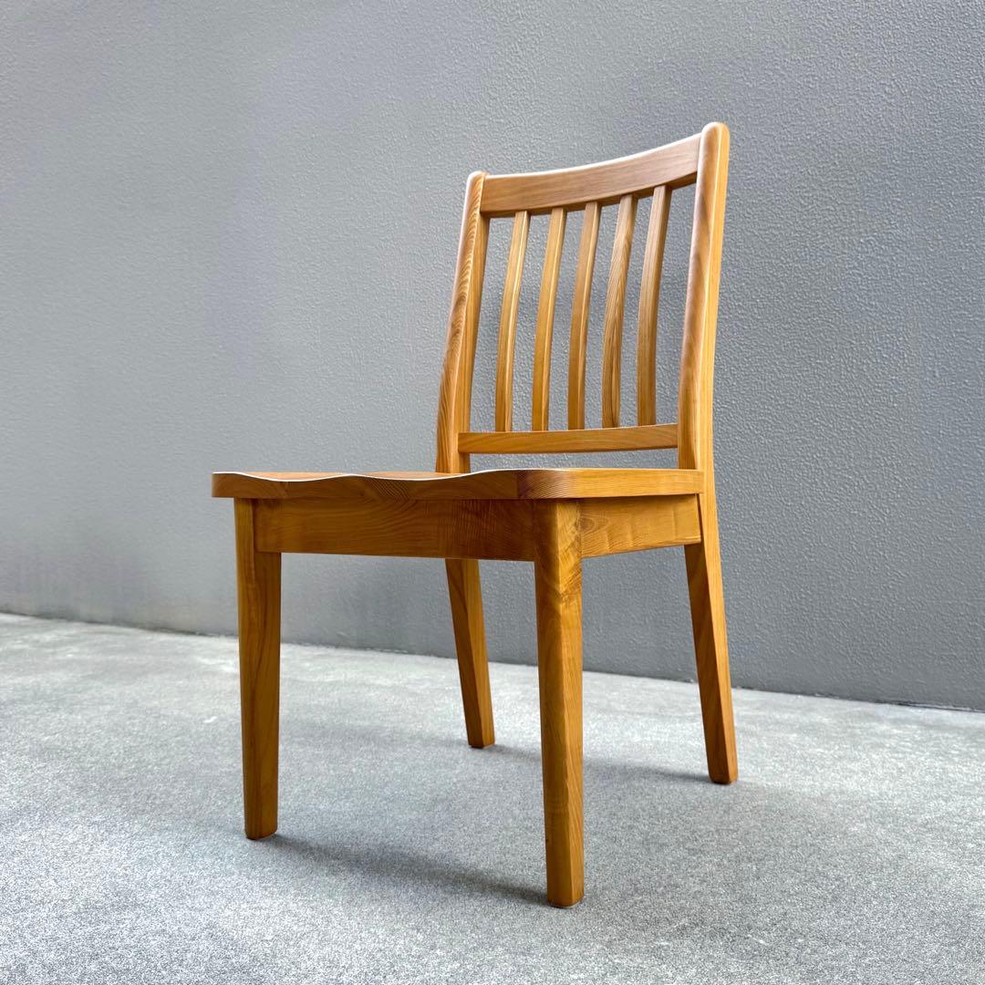 北欧調 オーク 無垢 ダイニングチェア ウインザー 北欧 アームレス ボウバック