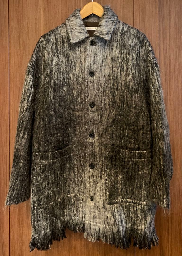 THROW / スロー 別注 ウールモヘア シャギーコート