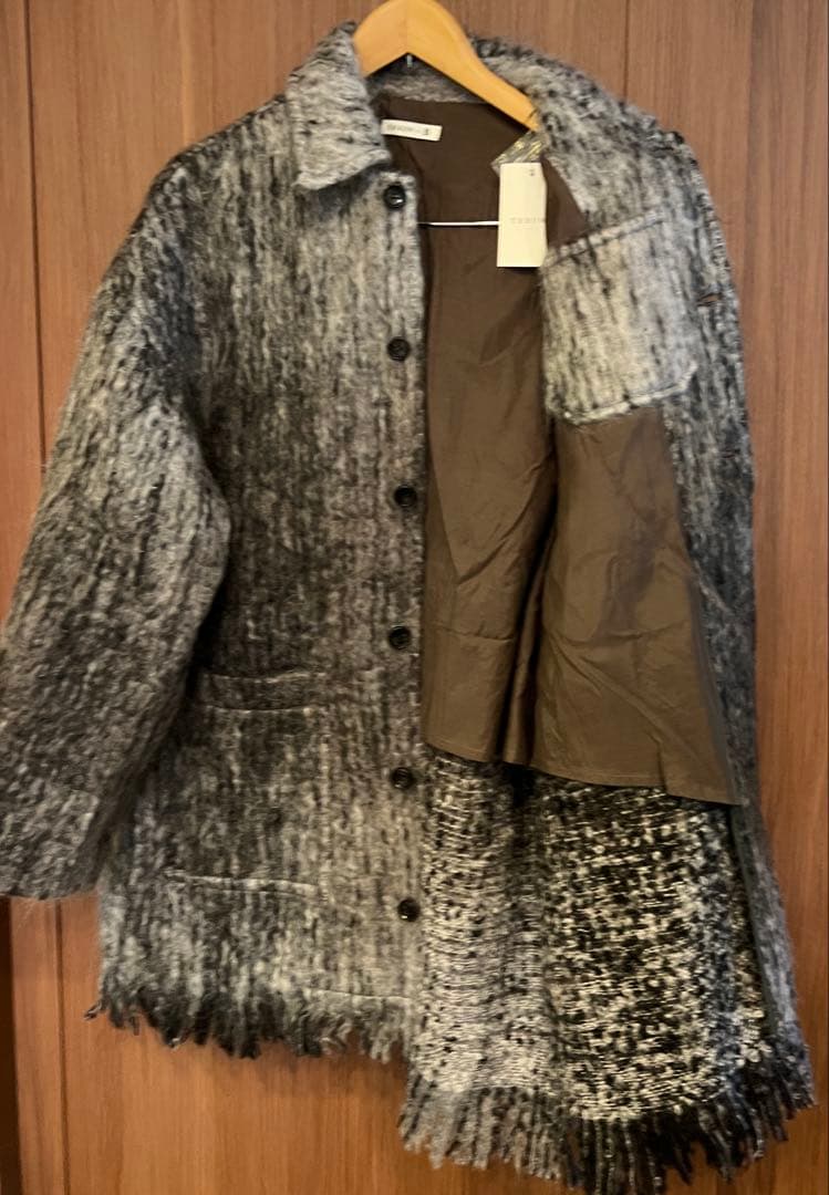 THROW / スロー 別注 ウールモヘア シャギーコート