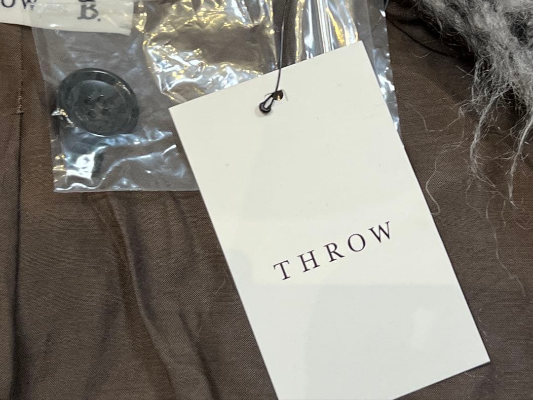 THROW / スロー 別注 ウールモヘア シャギーコート