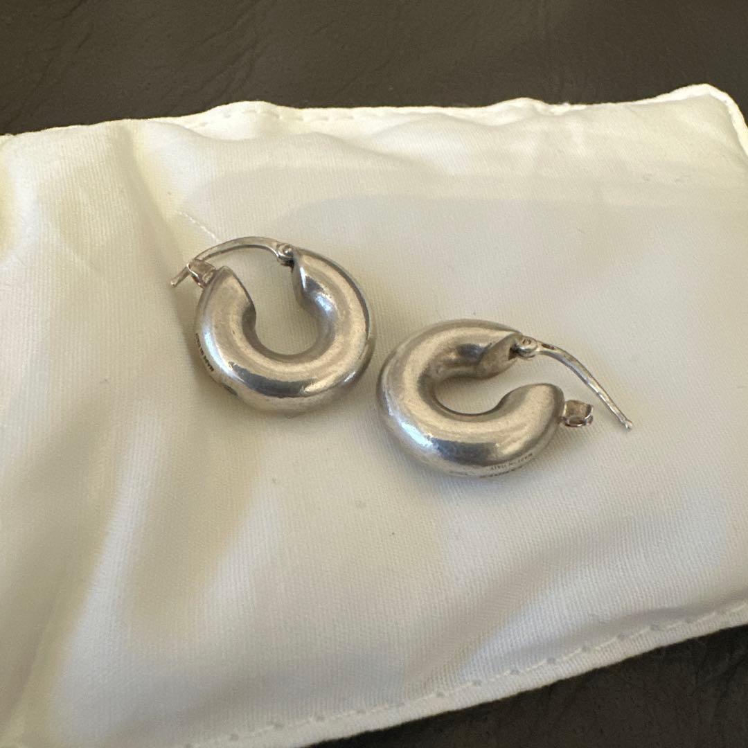 JIL SANDER ジルサンダー フープピアス チャンキー シルバー925
