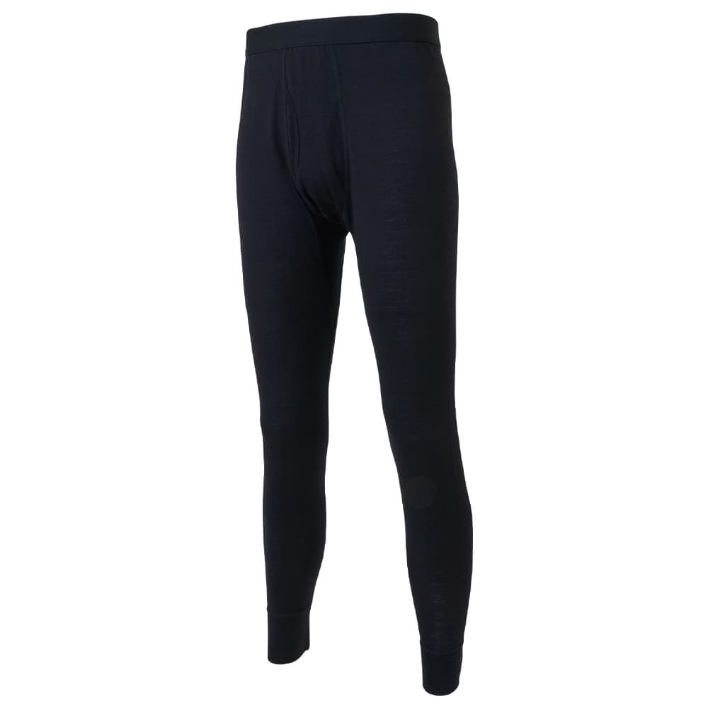 【新品】3枚セット ワークマンメンズ メリノウール100ロングタイツ ブラックM