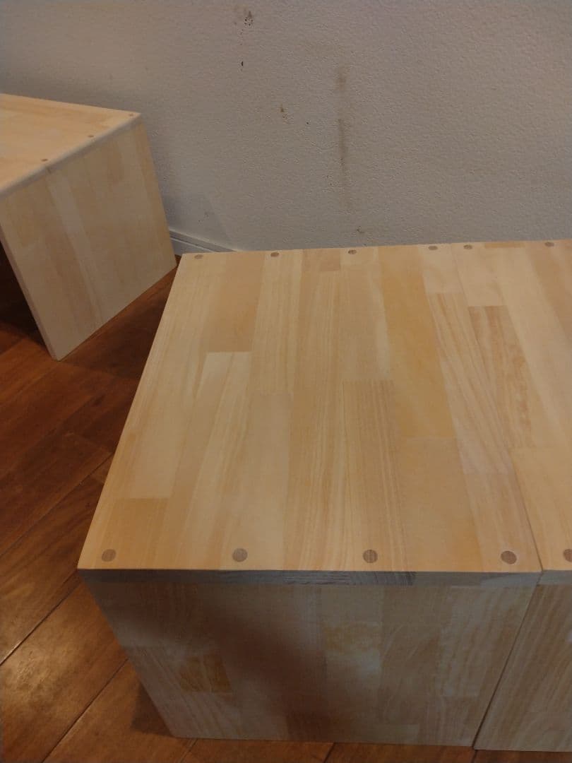 木製　ハンドメイド　オーダー　コの字　踏み台　スツール　ベンチ　ラック　水槽台