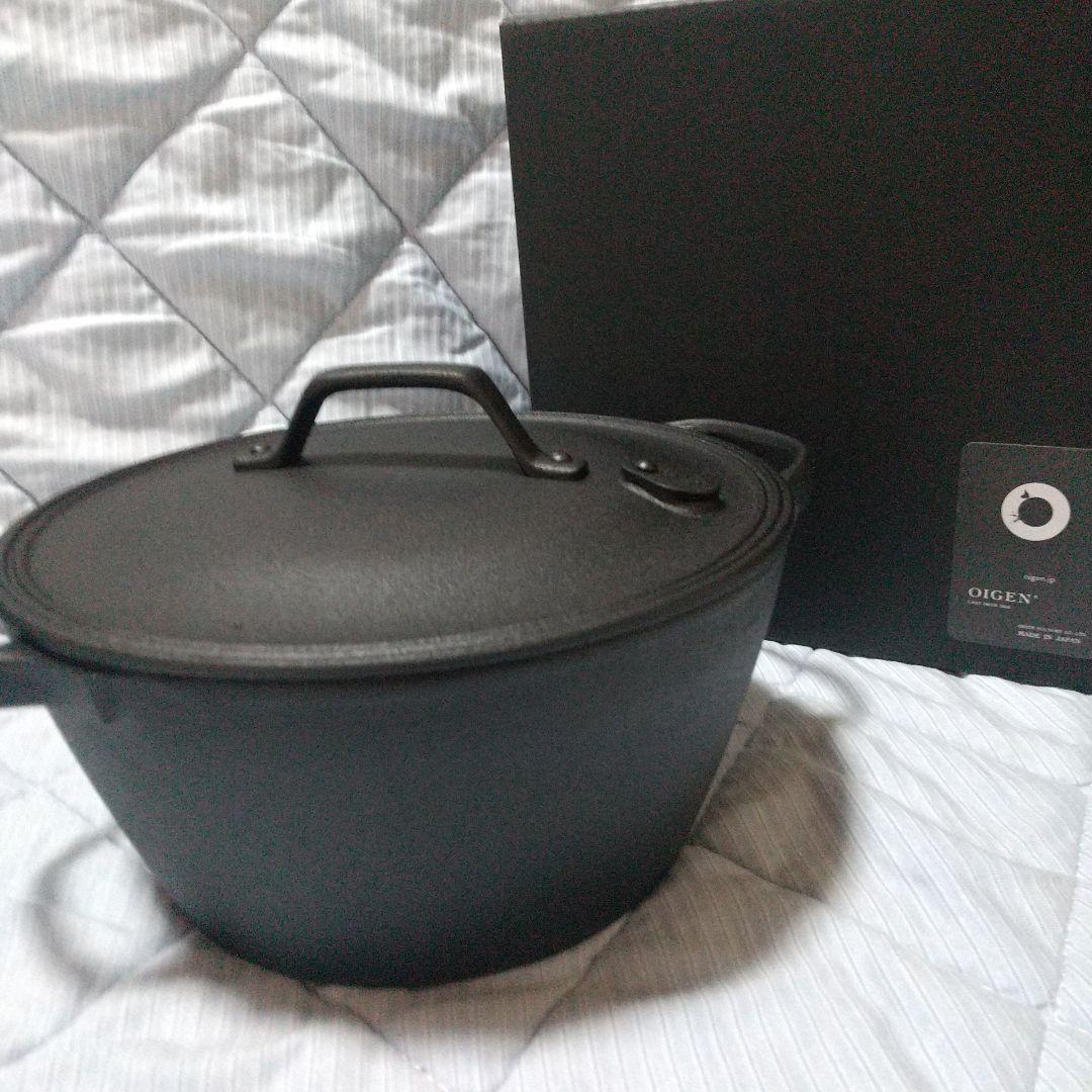 【新品・未使用】OIGEN 及源 鋳鉄製 両手鍋 20cm