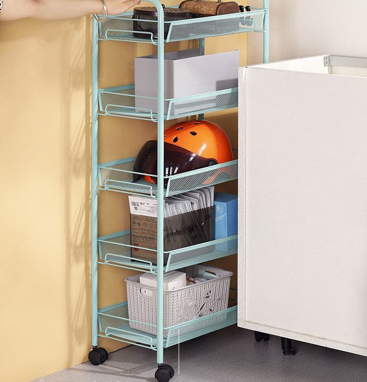 住宅地にマルチカート移動収納棚